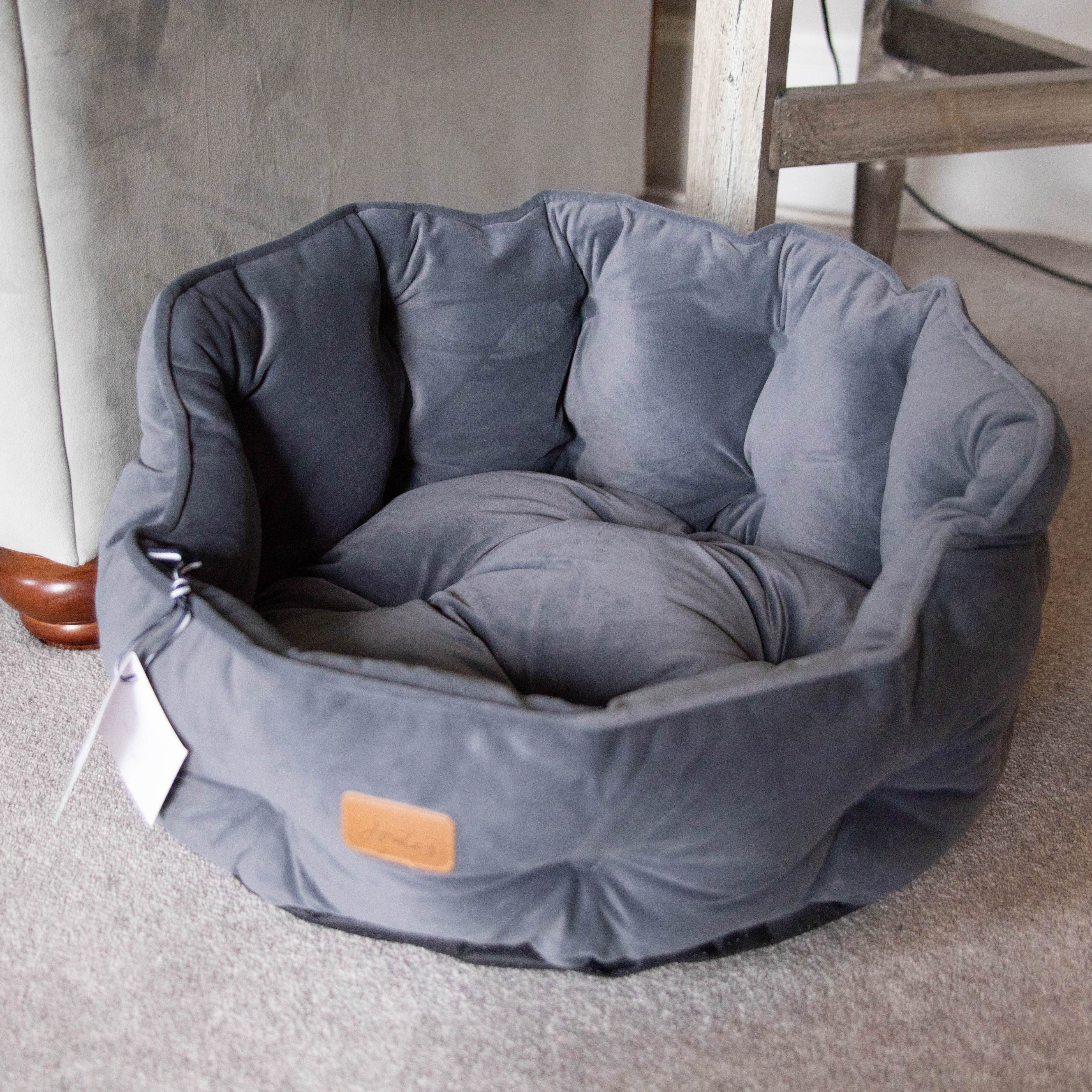 Small grey best sale dog bed