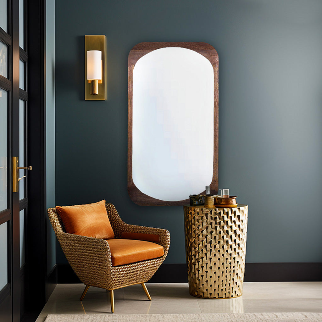 Revival Rectangle Brown Mirror