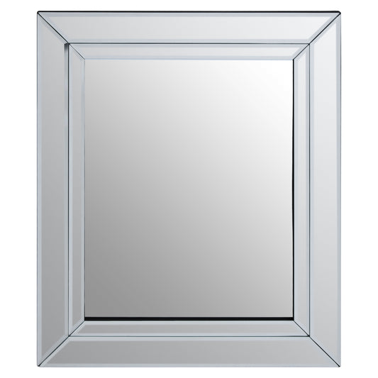 Flourish Square Silver Mirror