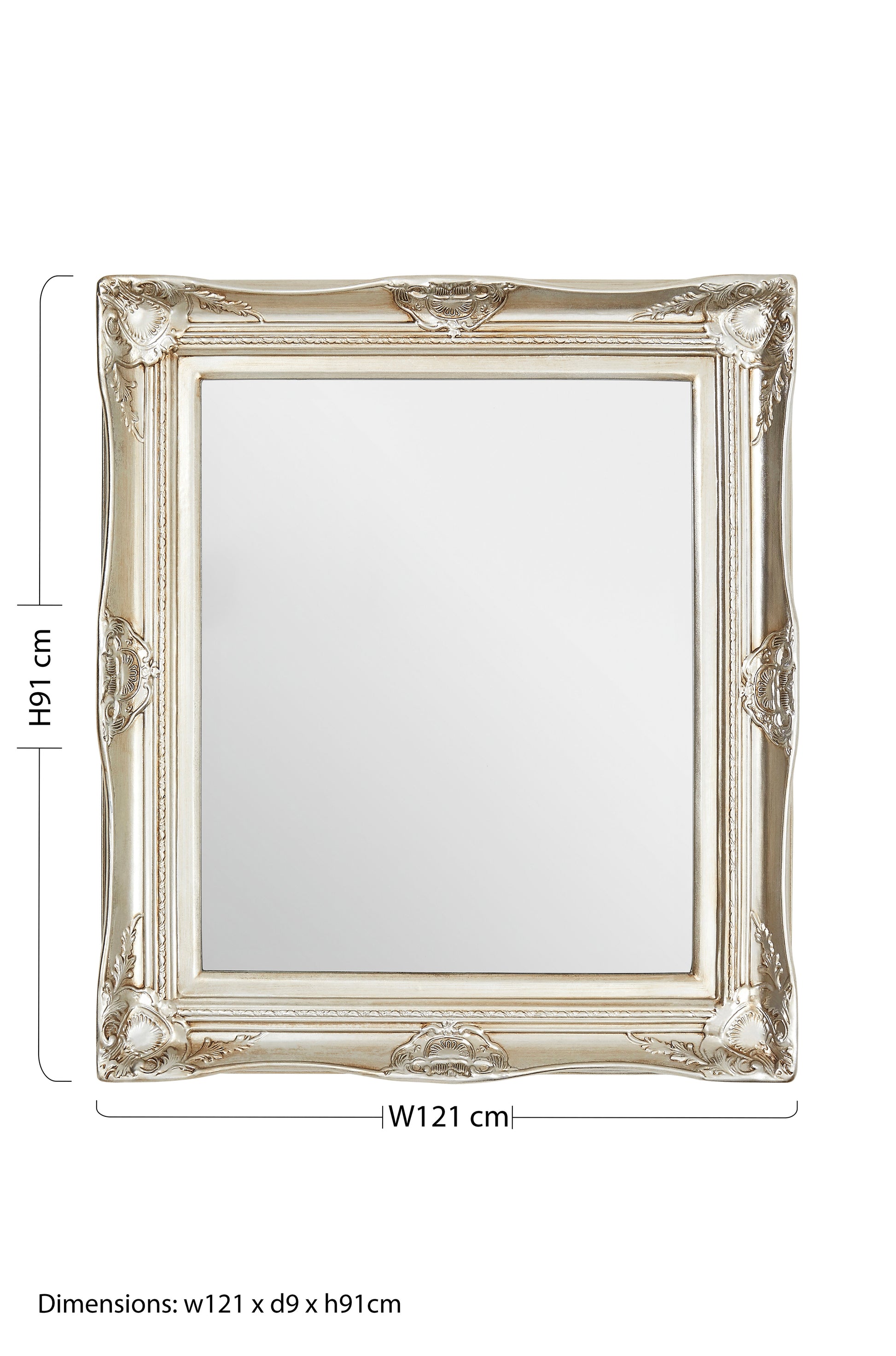 Fantasy Rectangular Golden Mirror