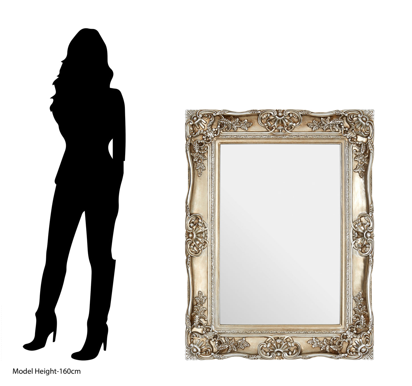 Fantasy Rectangular Golden Mirror