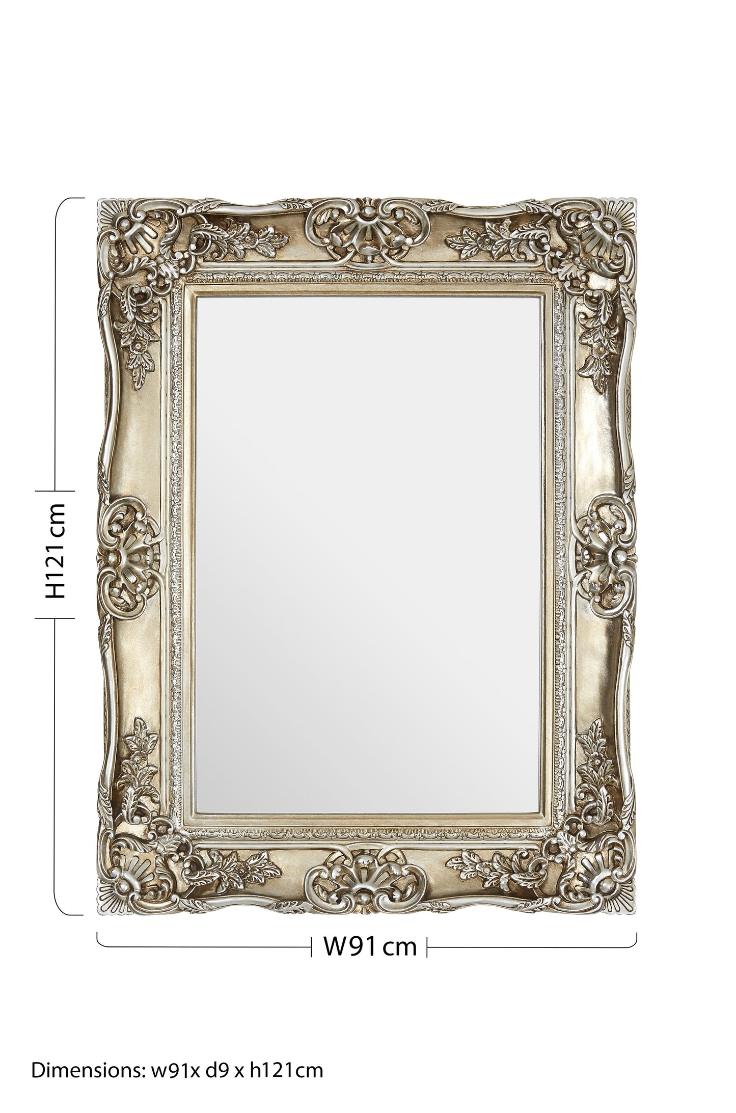 Fantasy Rectangular Golden Mirror