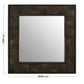 Rustic Square Brown Mirror