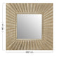 Flare Square Golden Mirror