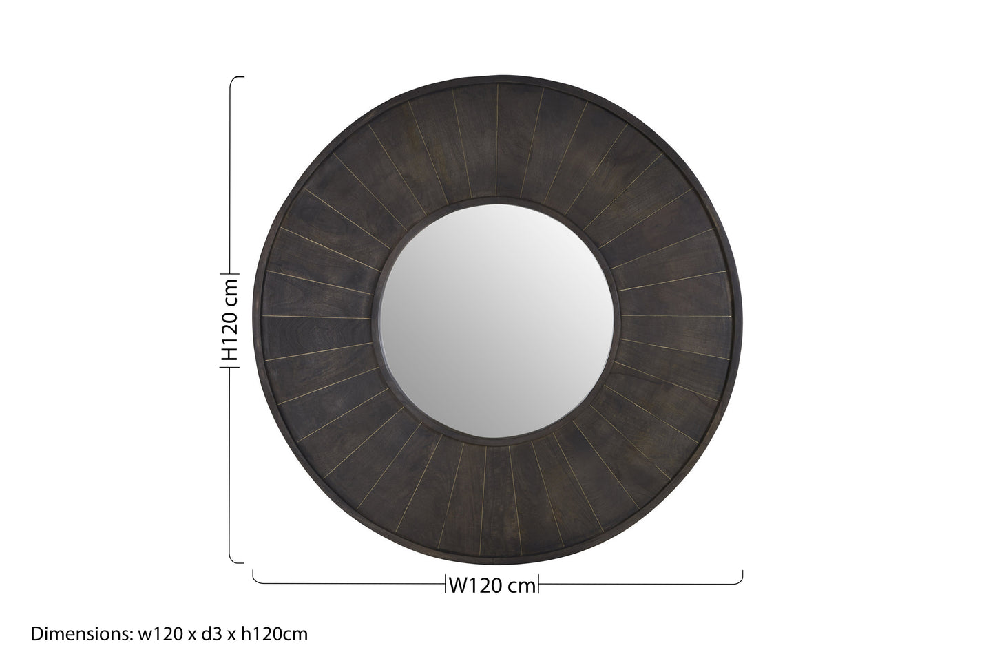 Timeless Round Metallic Mirror