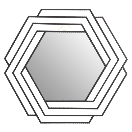 Prism Hexagonal Black Mirror