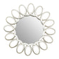 Luxe Round Silver Mirror