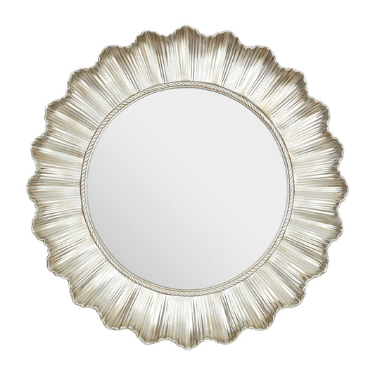 Rhapsody Round Silver Mirror