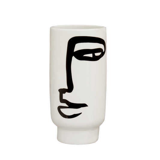 Lucy Black & White Small Vase