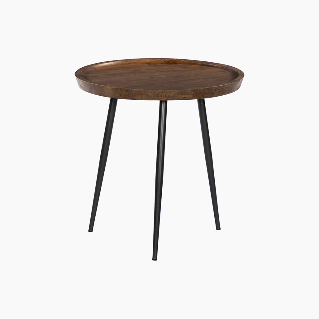 Forge Wooden Round Side Table