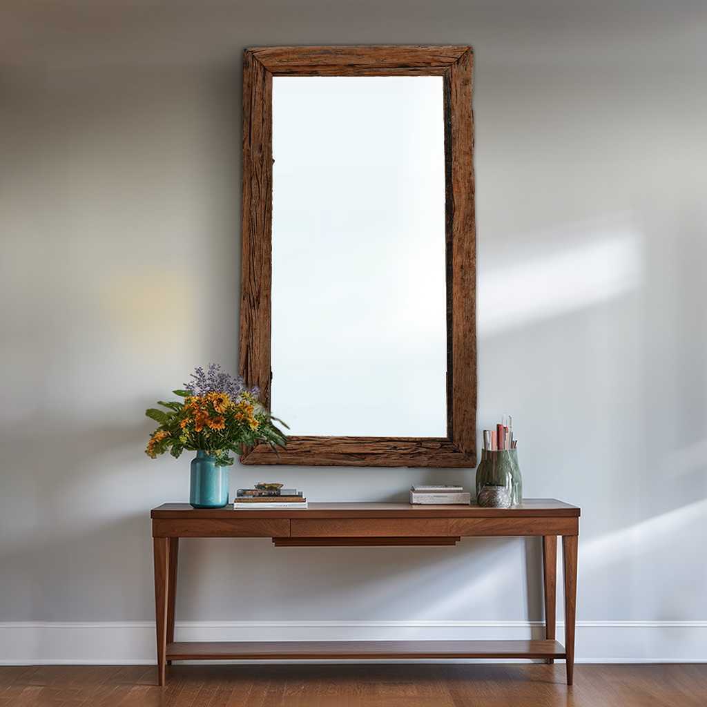 Treasure Rectangle Timber Mirror