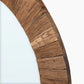 Echo Round Reclaimed Wood Mirror