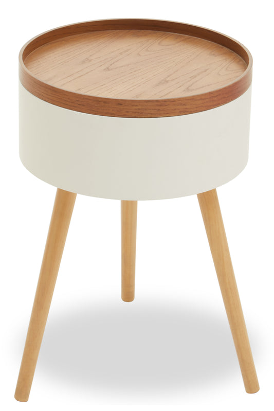 Tristan Wooden Round Side Table