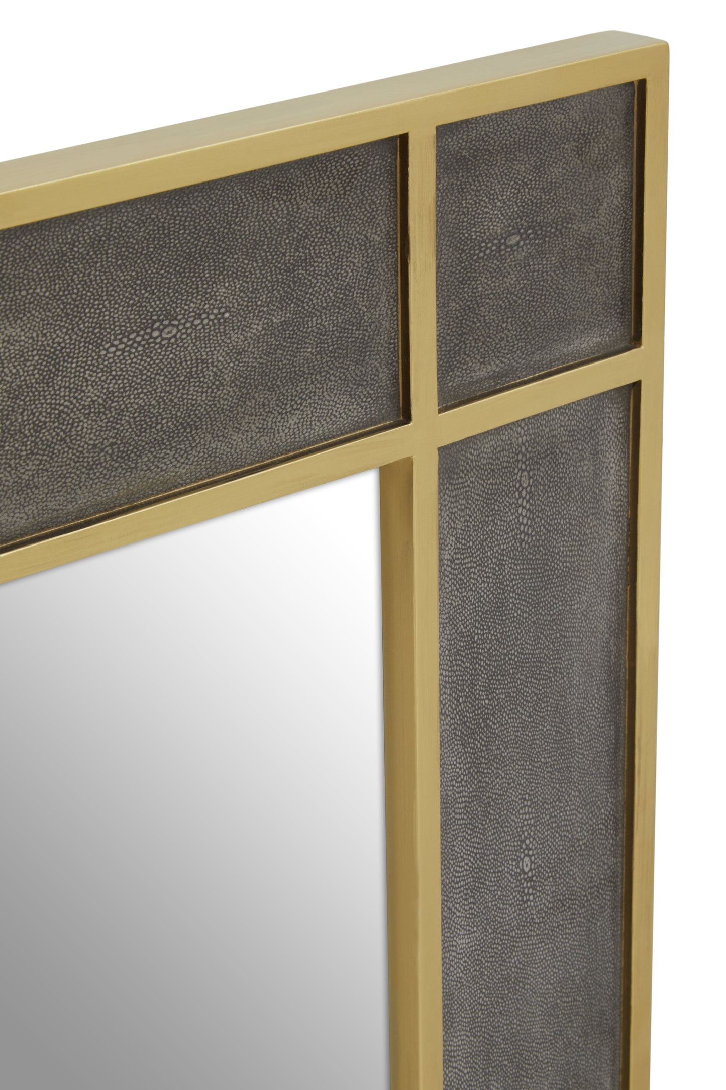 Refine Rectangular Shagreen Mirror