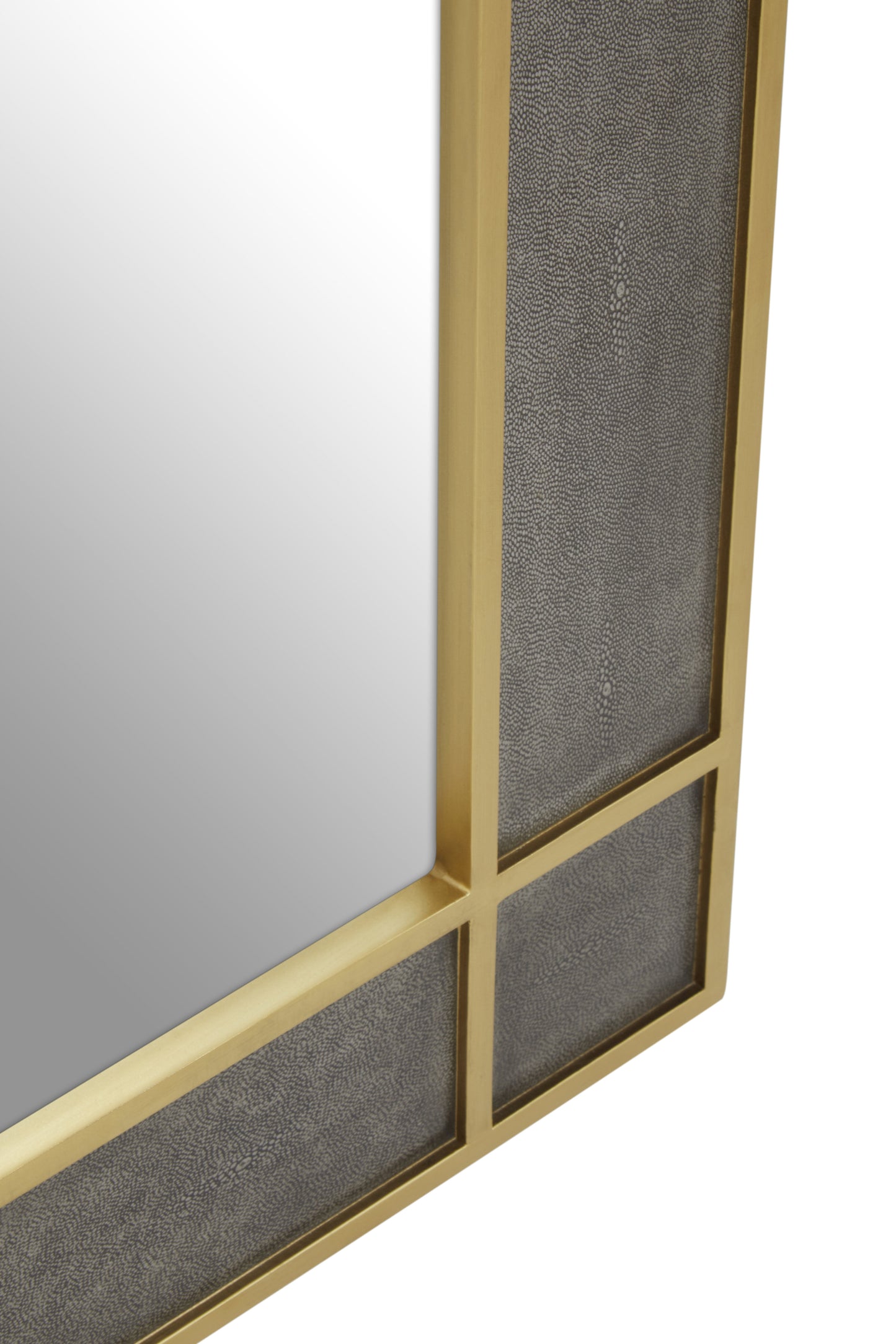 Refine Rectangular Shagreen Mirror