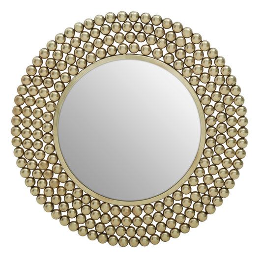 Radiance Round Golden Mirror