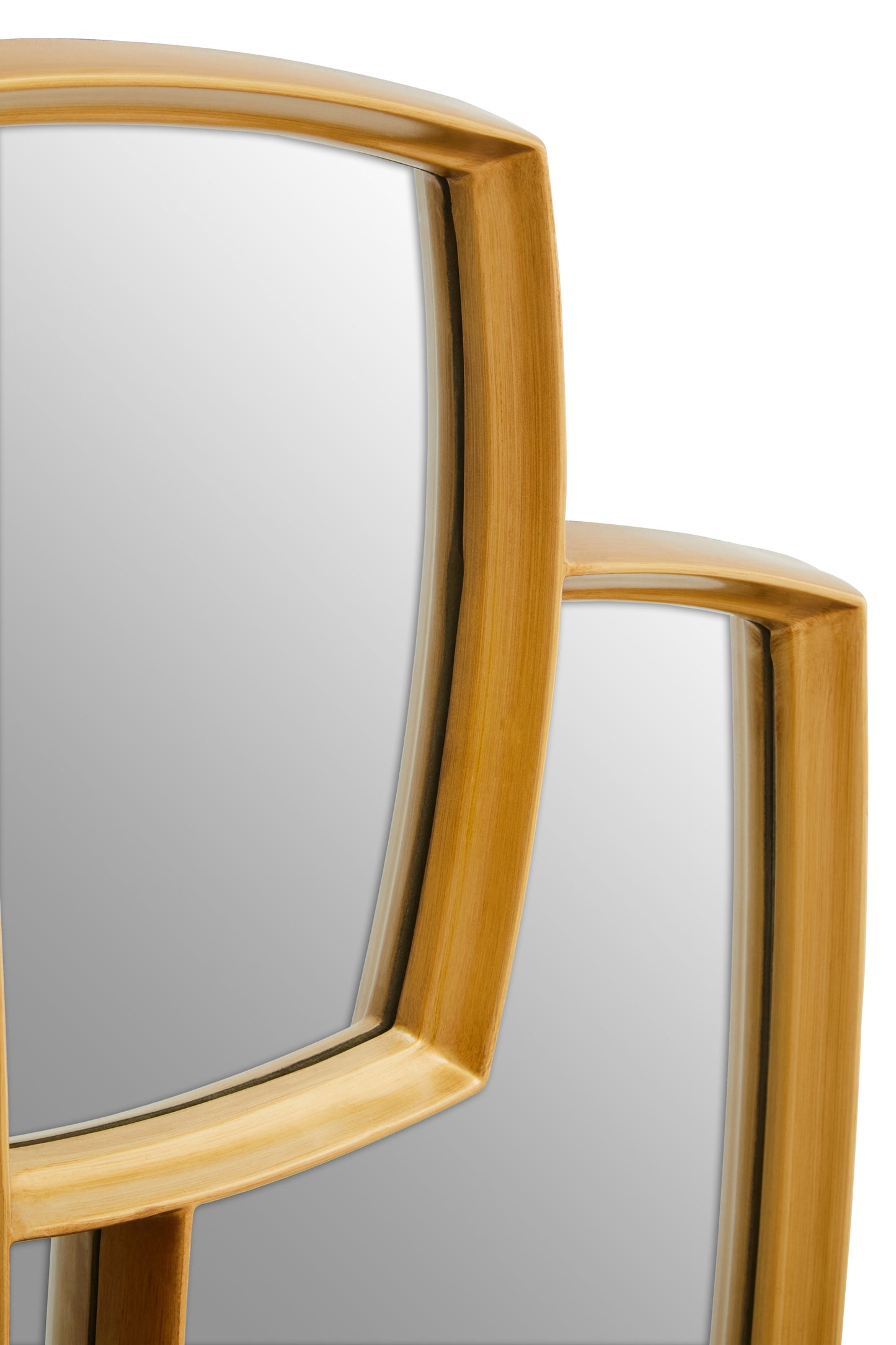 Symmetry Rectangular Golden Mirror