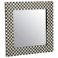 Eclipse Square Black and White Mirror