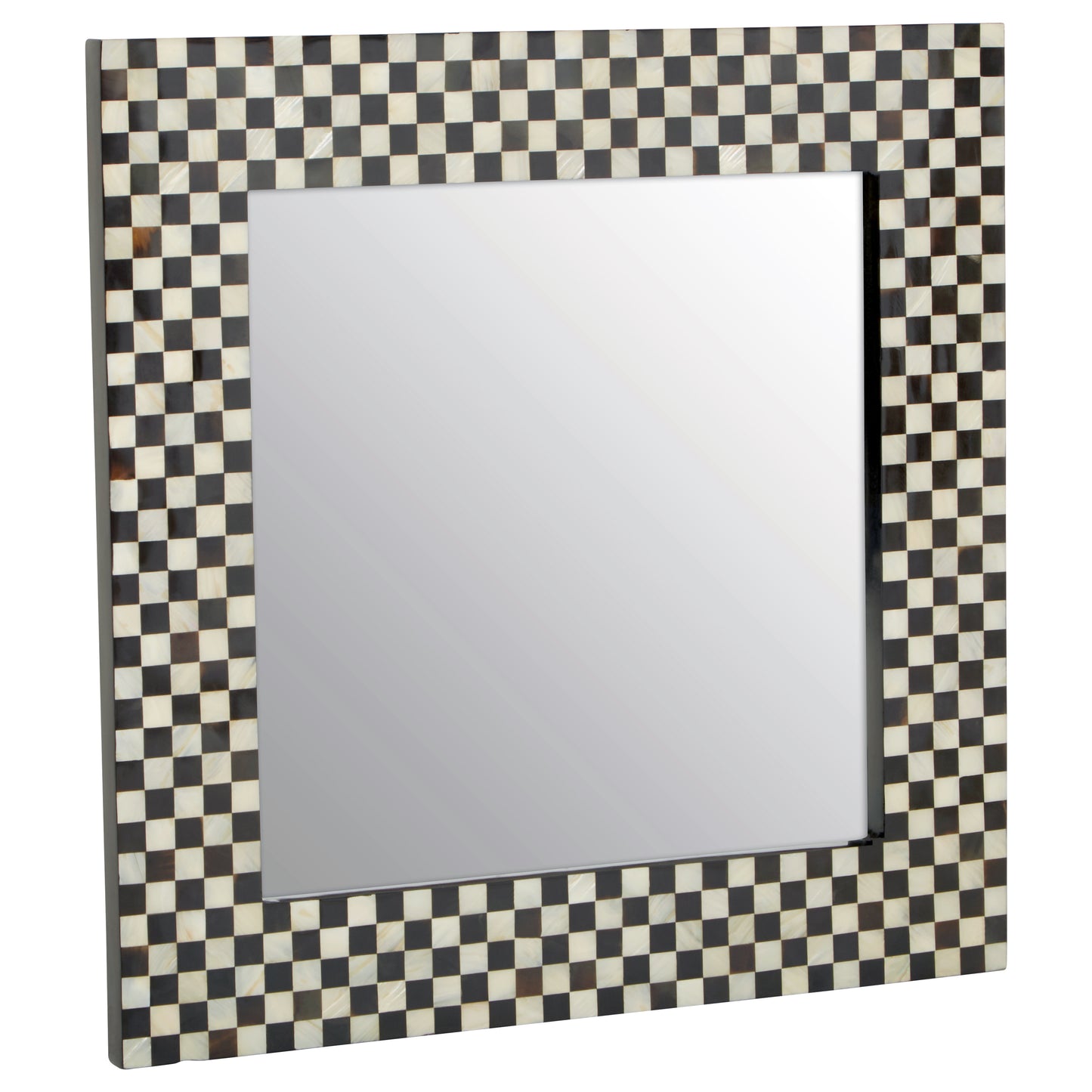 Eclipse Square Black and White Mirror