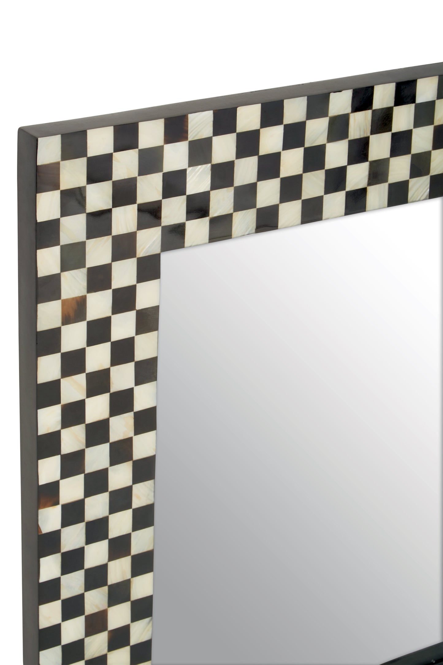 Eclipse Square Black and White Mirror