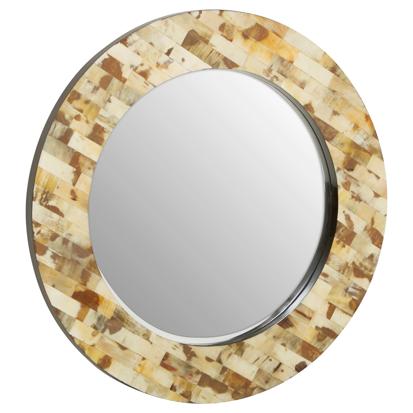 Serenity Round Cream Mirror