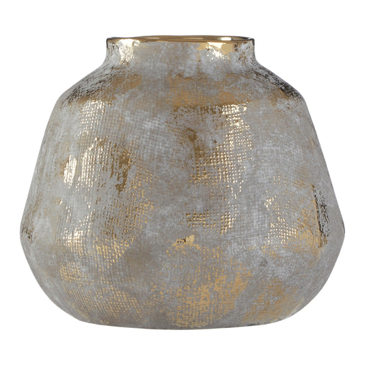 Maya Distressed Golden Vase