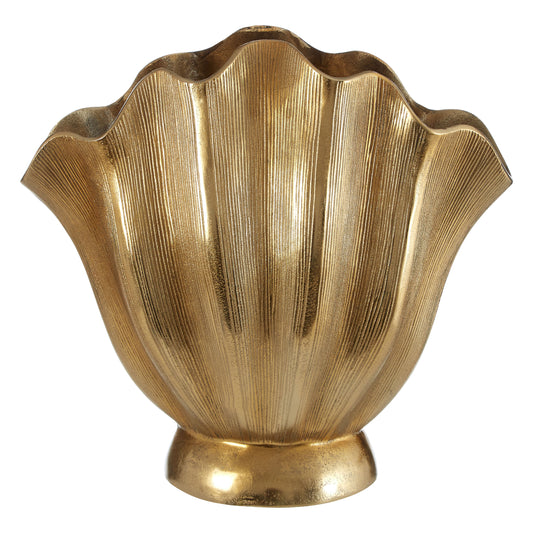 Penelope Golden Fluted Vase