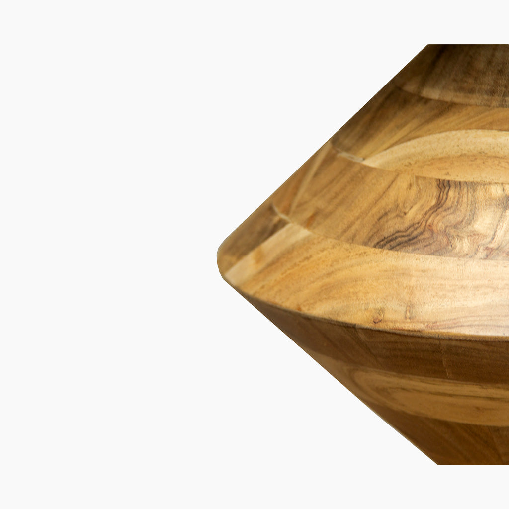 Kaya Wooden Round Side Table