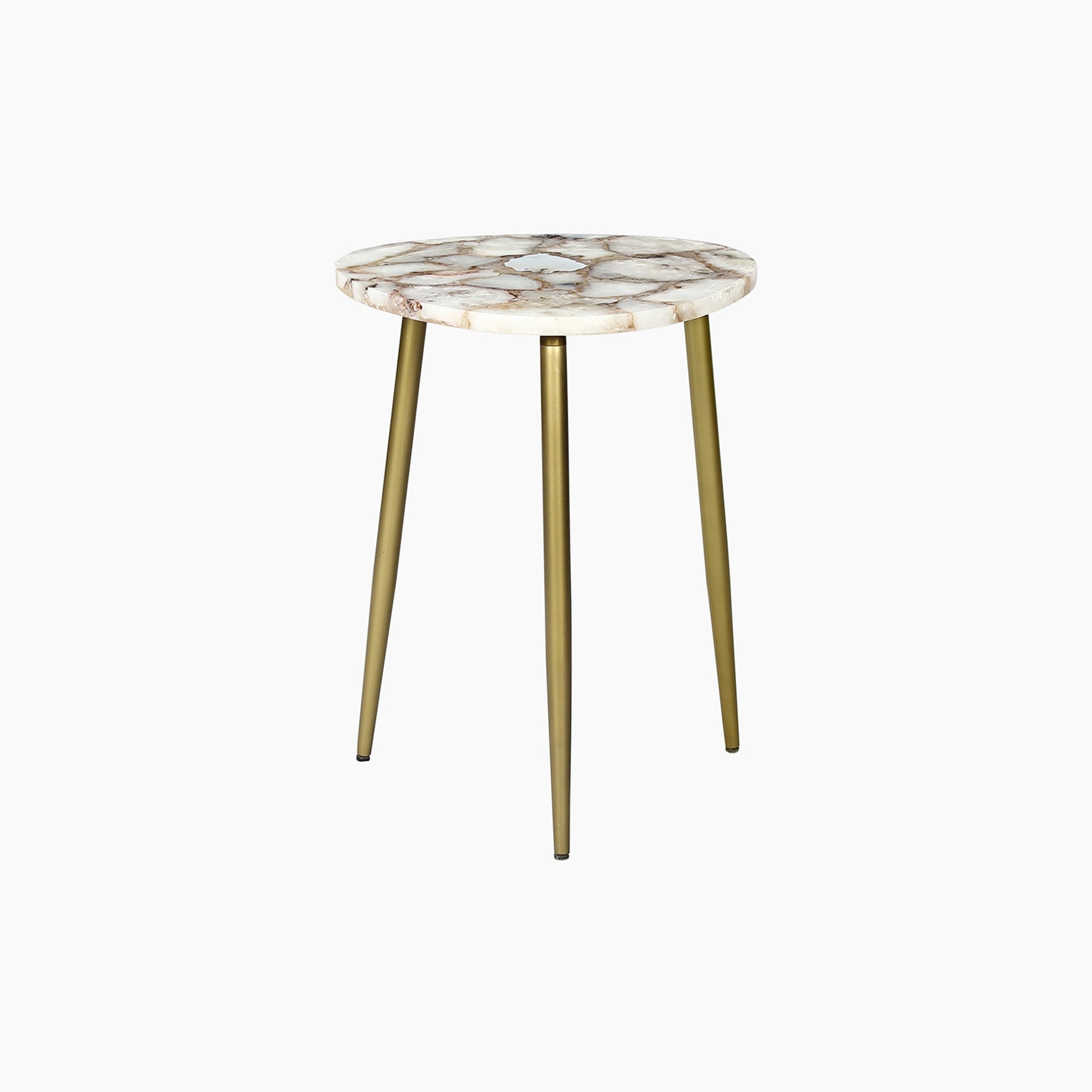 Mystique Agate Stone Side Table