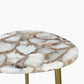 Mystique Agate Stone Side Table