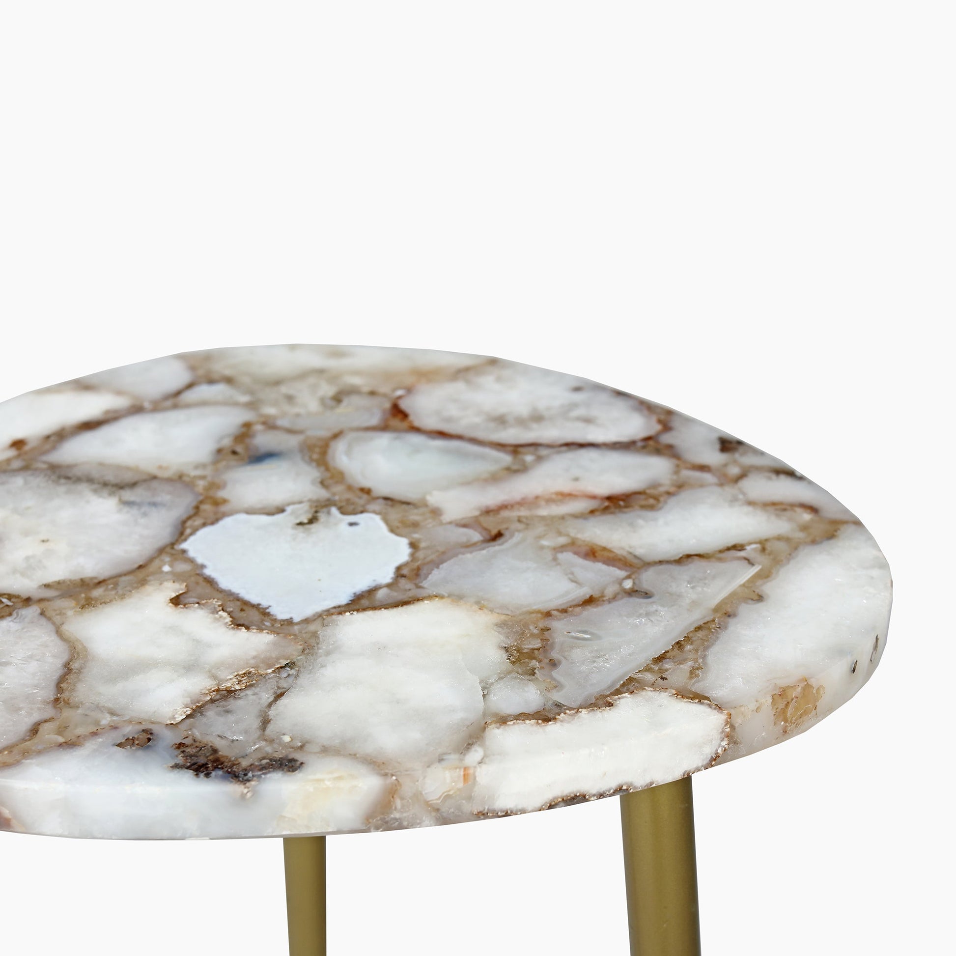 Mystique Agate Stone Side Table