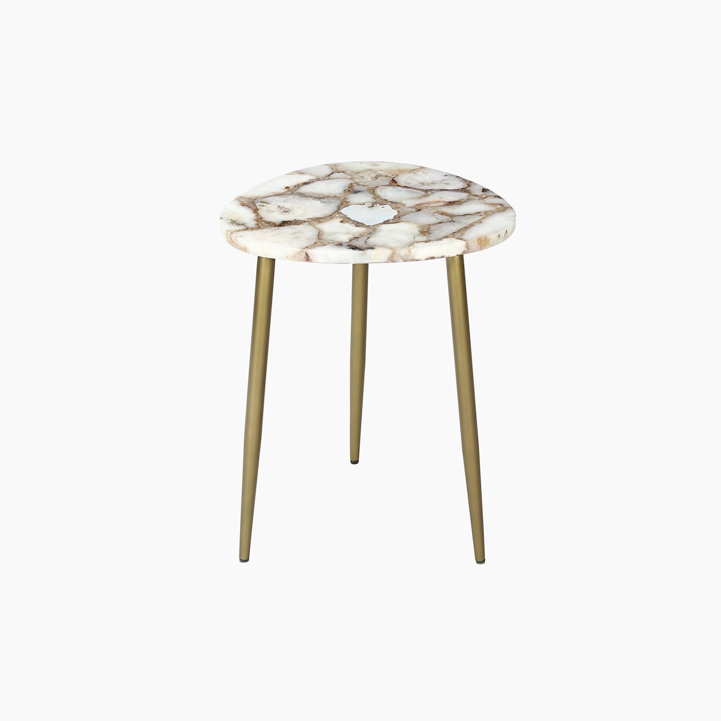 Mystique Agate Stone Side Table