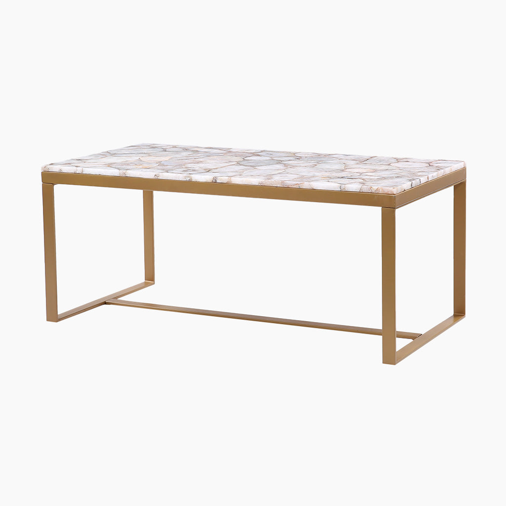 Luminous Stone Rectangle Coffee Table