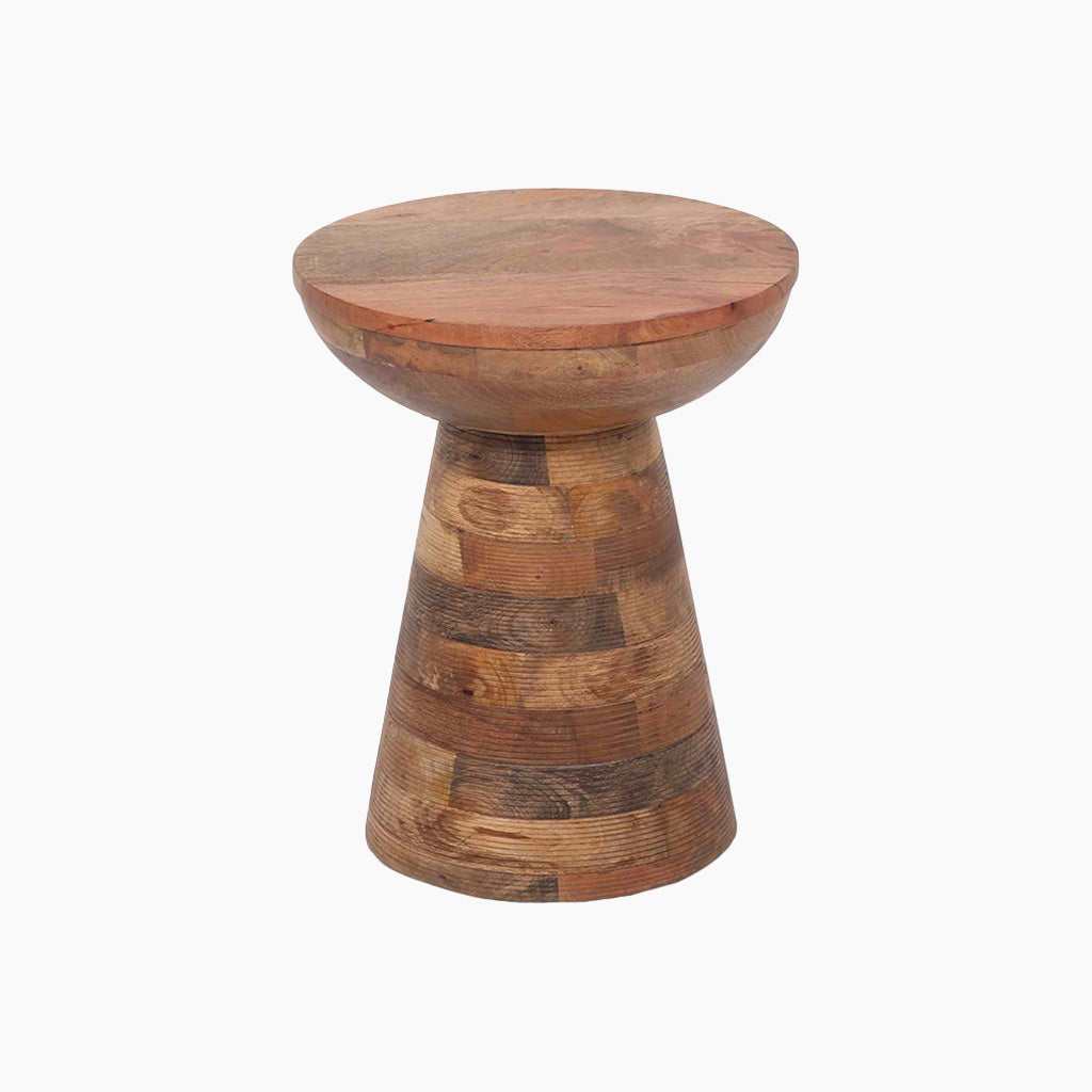 Zenith Wooden Round Side Table