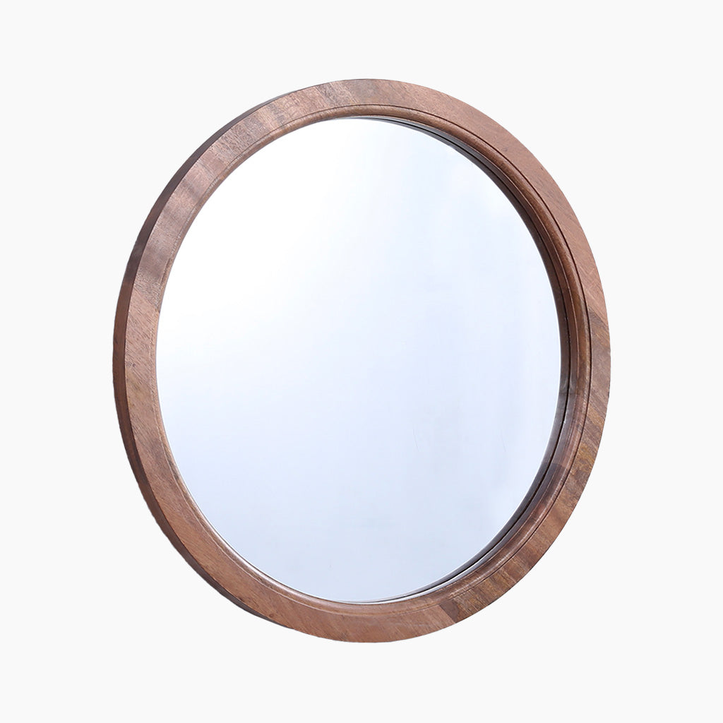 Regal Round Oak Mirror