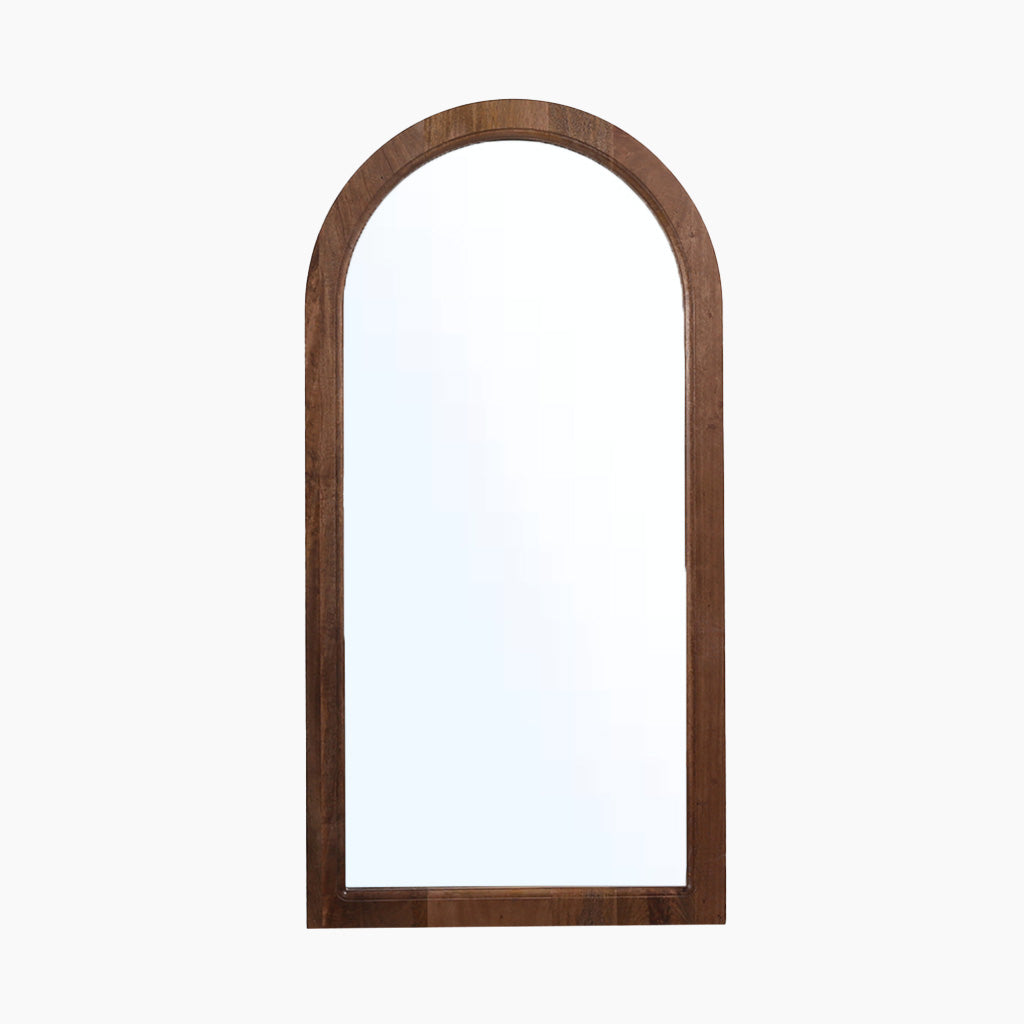 Skyward Arched Oak Mirror