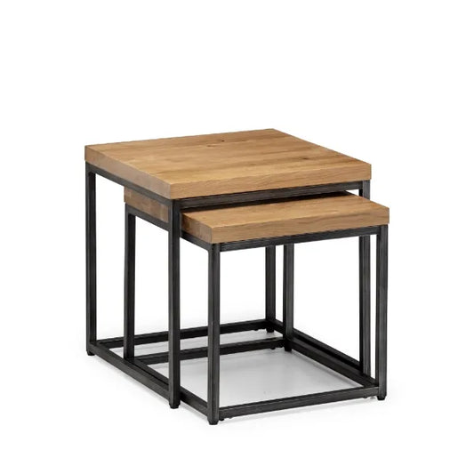 Clee Oak Nesting Side Tables