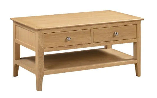 Elgon Oak Coffee Table With Storage