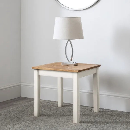 Howgill Ivory & Oak Side Table