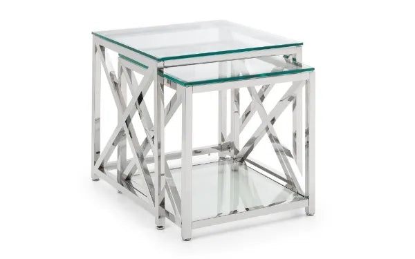 Stob Silver Nesting Side Tables