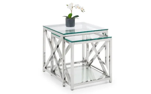 Stob Silver Nesting Side Tables