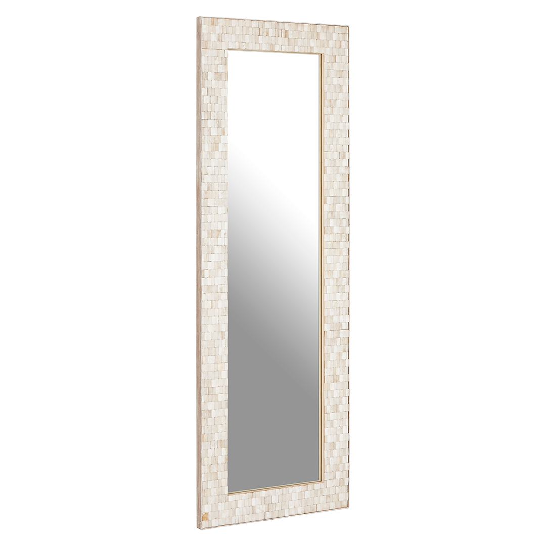 Mosaic Rectangle White Mirror