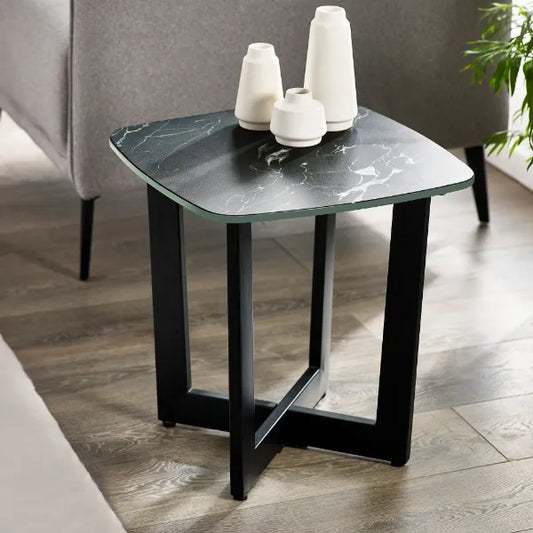 Cheviot Black Side Table