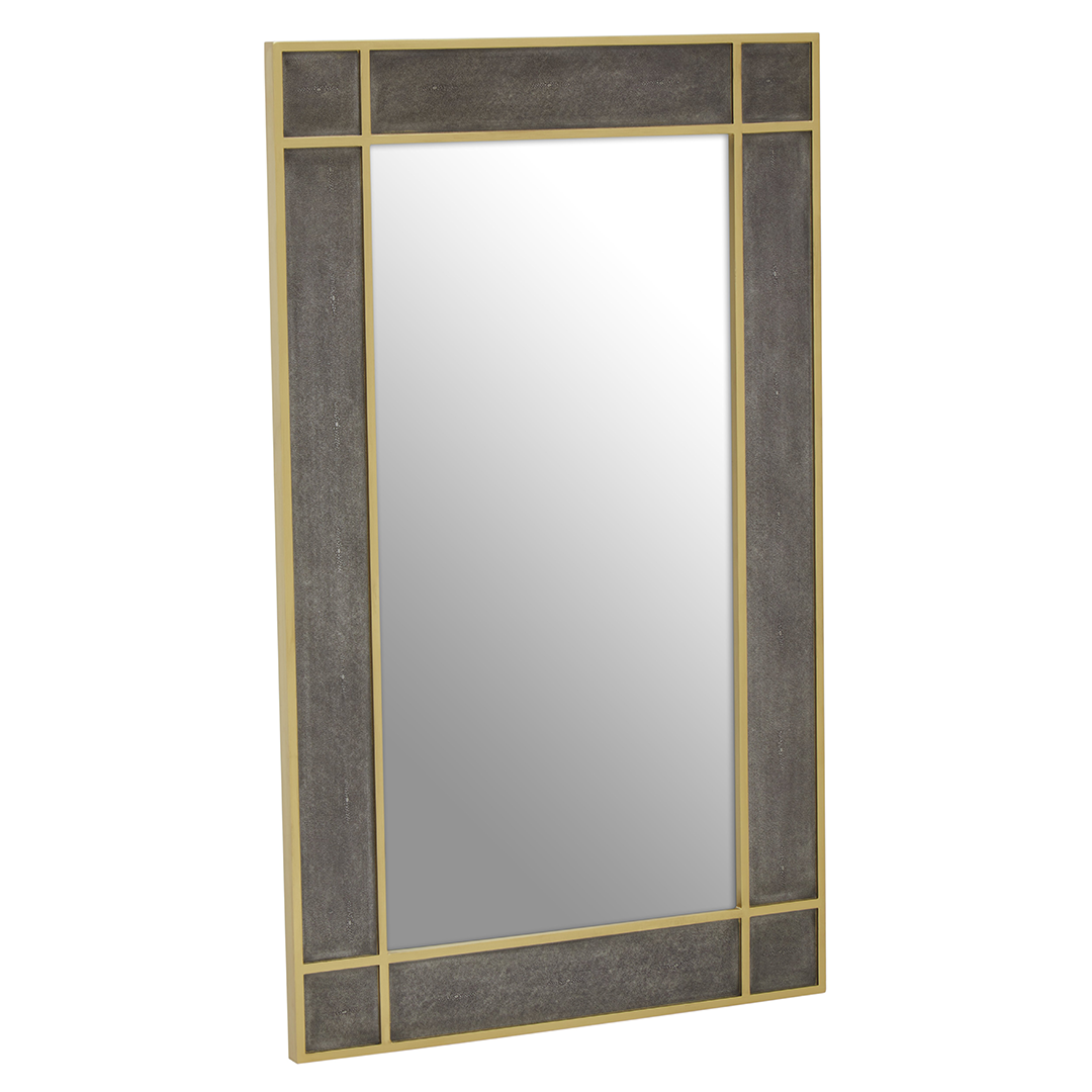 Refine Rectangular Shagreen Mirror