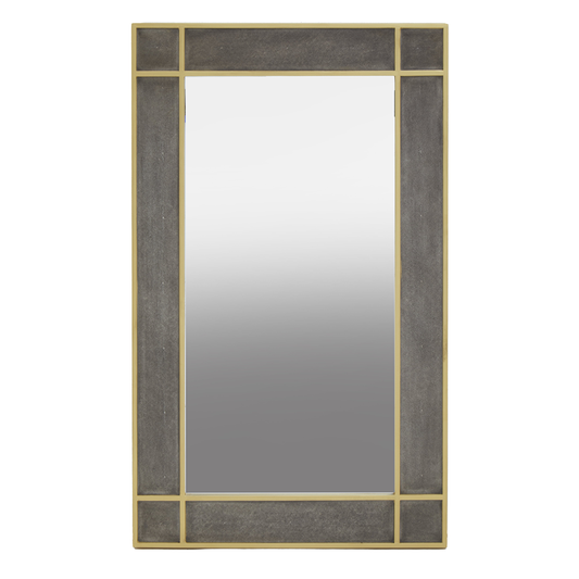 Refine Rectangular Shagreen Mirror