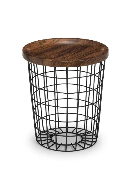 Ruiz Round Storage Side Table