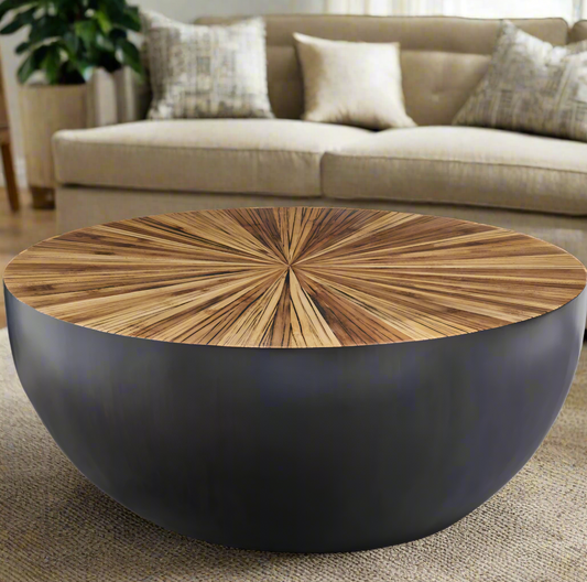 Metanoia Wooden Round Coffee Table