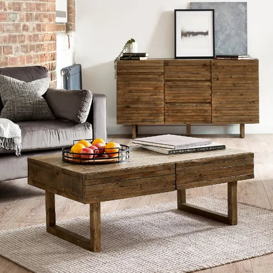 Brandon Rustic Wood Coffee Table