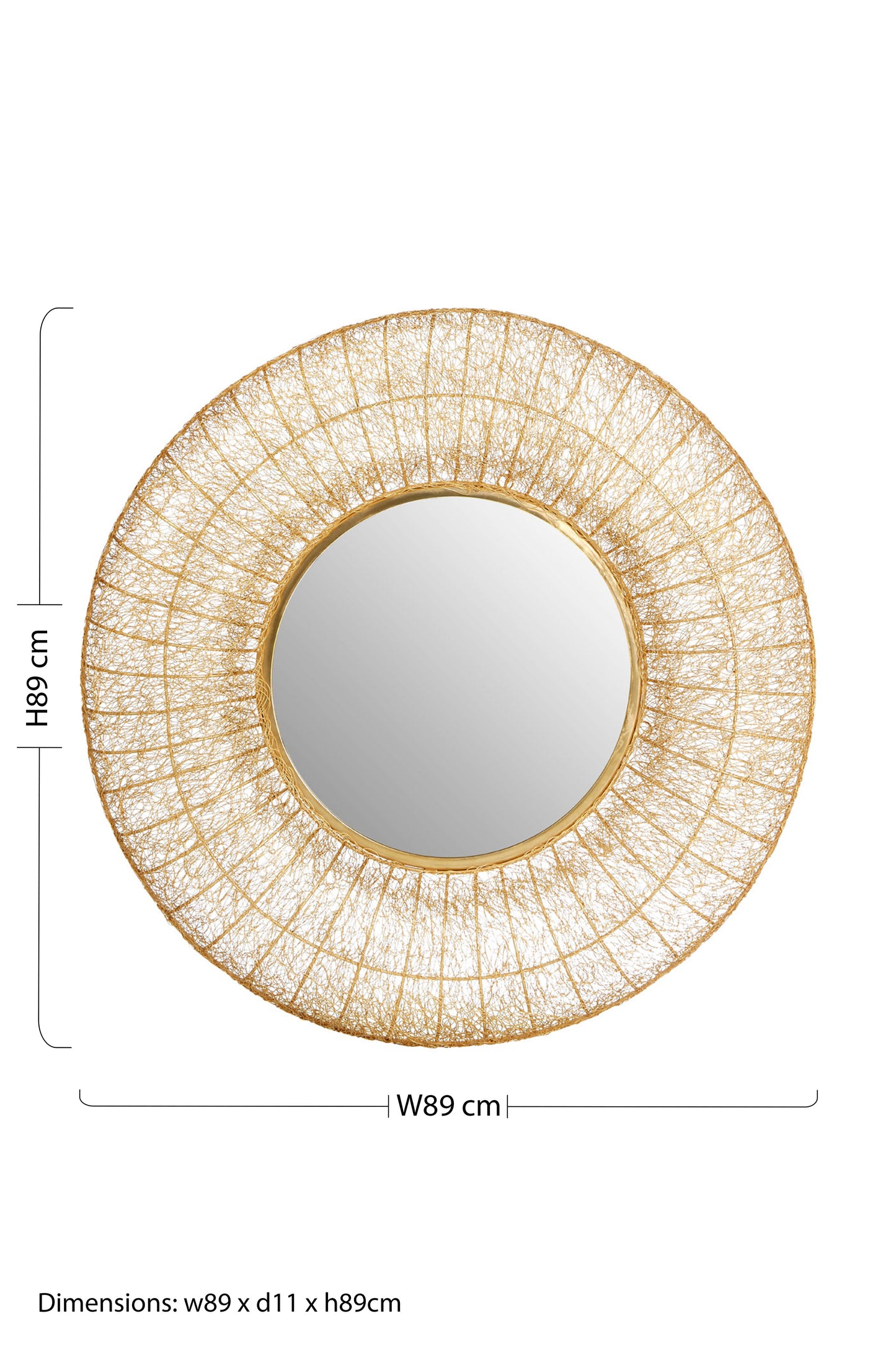 Celestial Round Golden Mirror