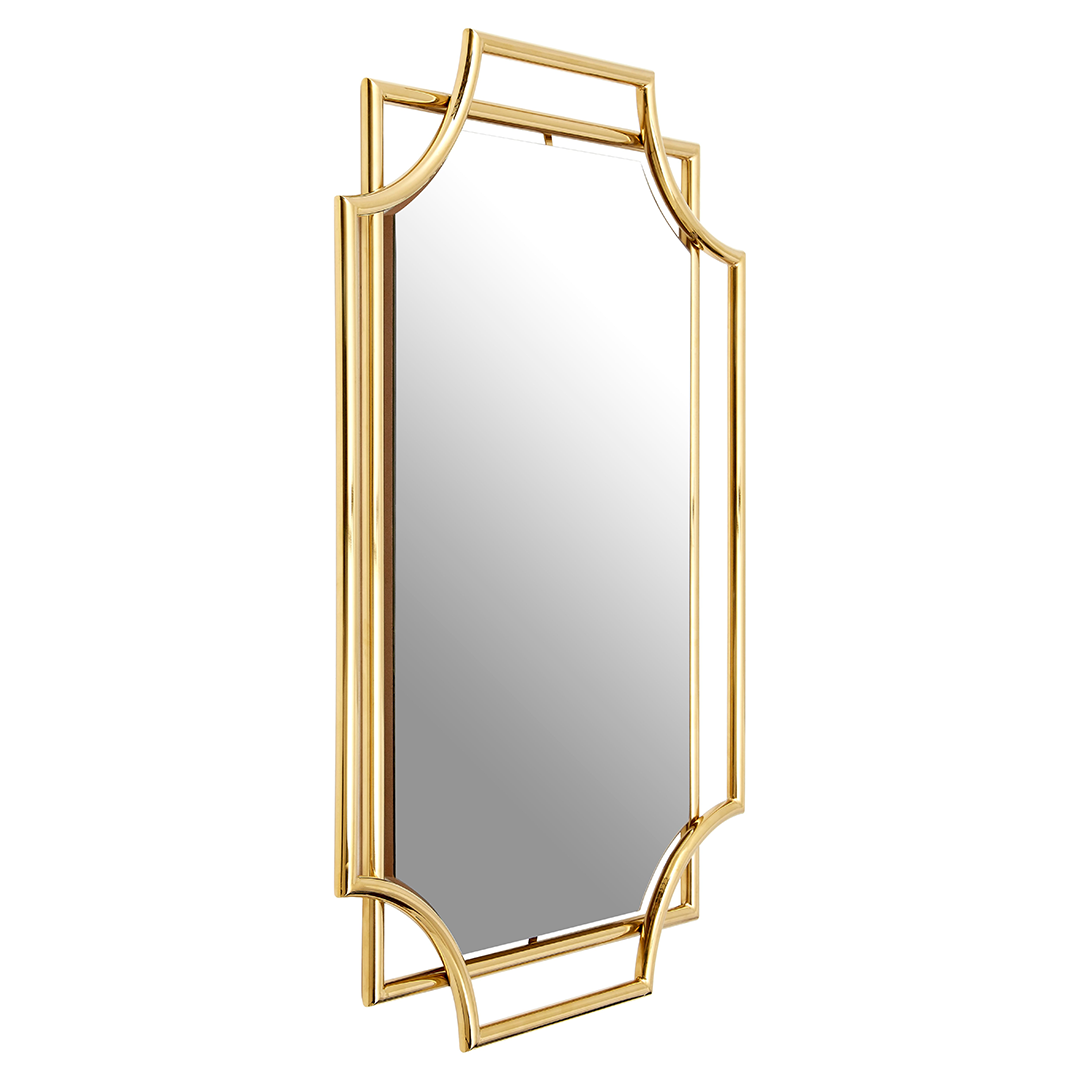 Gilded Rectangular Golden Mirror